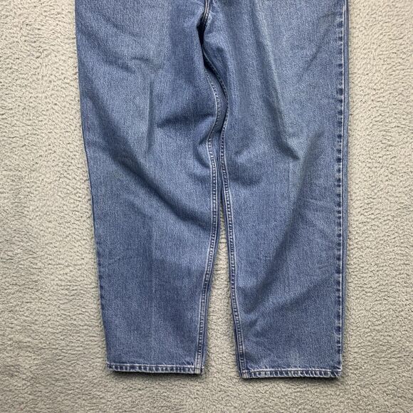 VINTAGE Levis SilverTab Baggy Jeans Mens 34 Blue Wide Leg Skater 90s - Picture 3 of 14